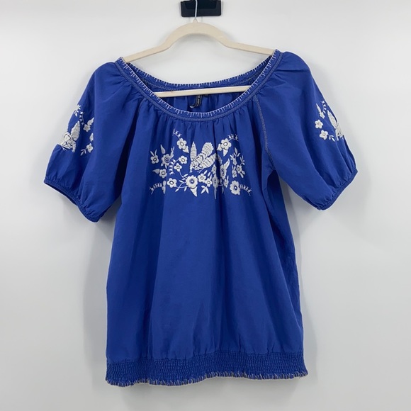 Anthropolgy One September Tops - Anthropology One September embroidered boho top